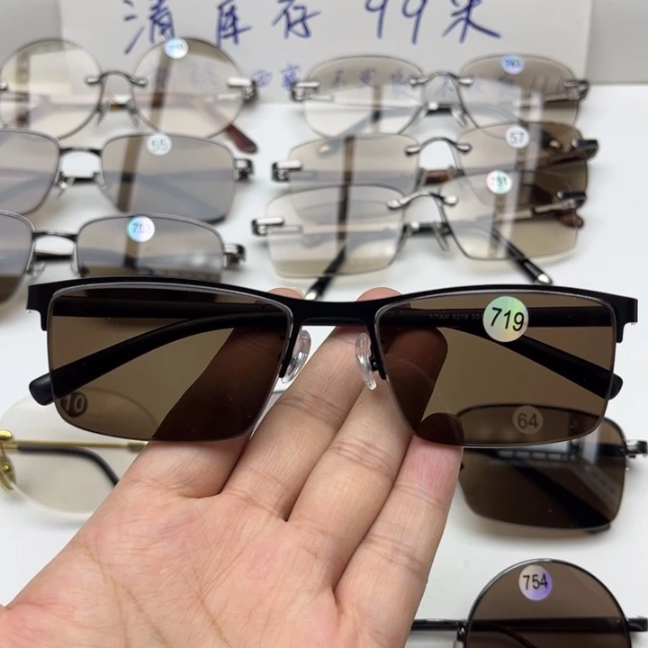无框款半框茶水晶，719