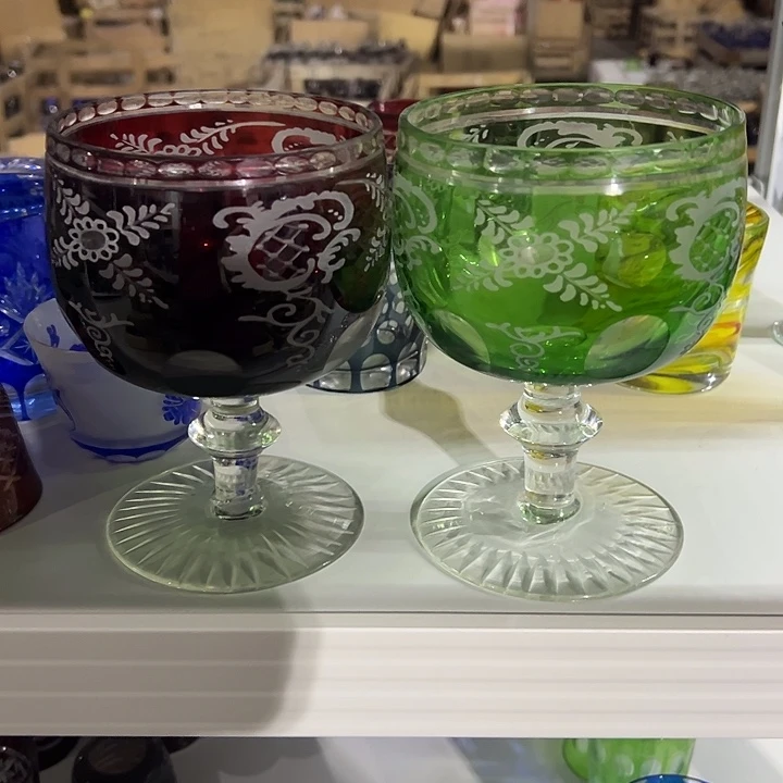 孙***琳水晶玻璃手柄款微瑕两个