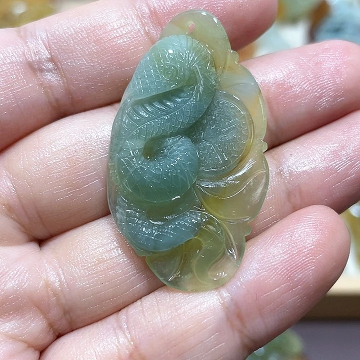 岫玉吊坠(不含链)未镶嵌