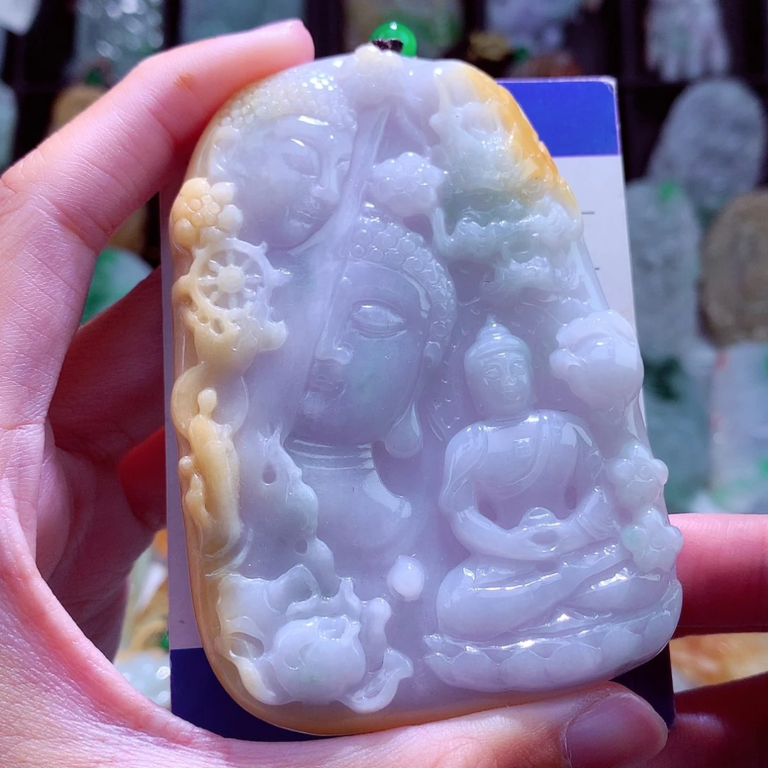 颈饰未镶嵌翡翠天然