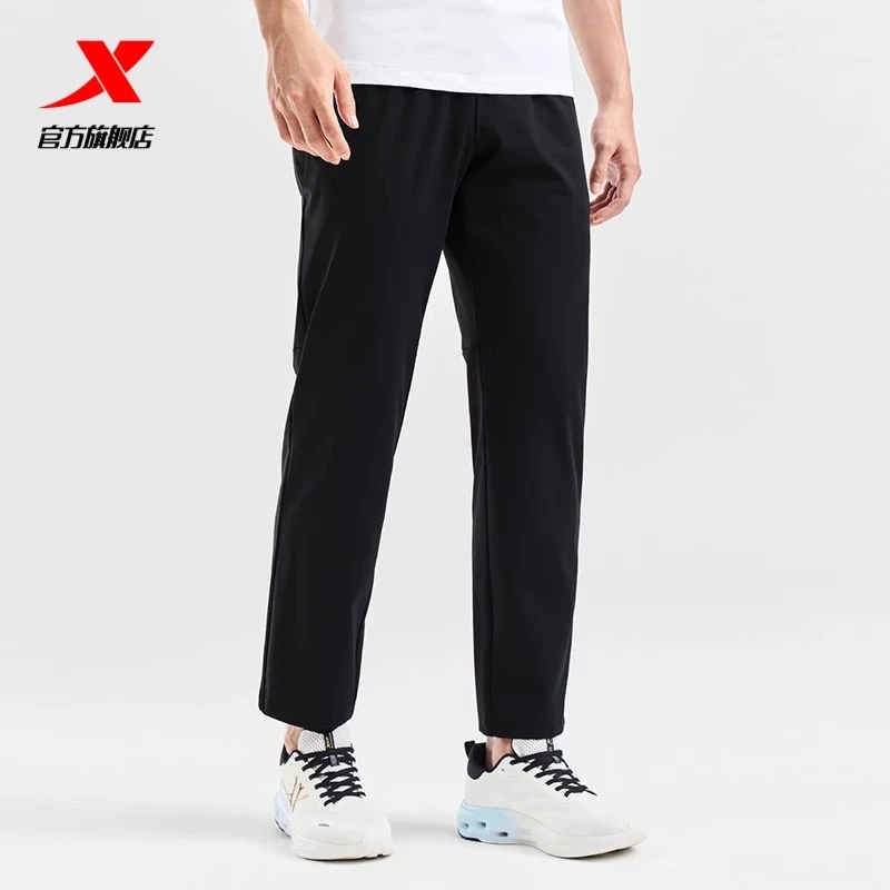 特步运动长裤男健身弹力透气运动裤夏季款男子休闲百搭长裤