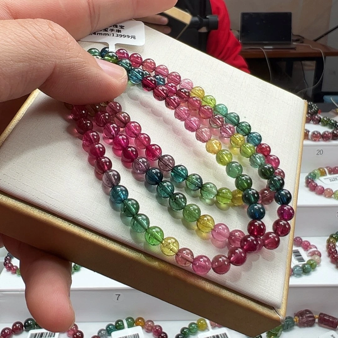 碧玺未镶嵌手串5.4mmmmmmm