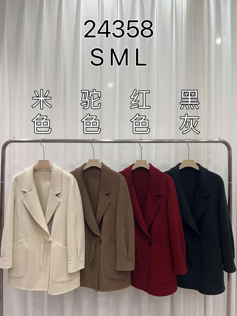 高档双面羊绒大衣中长款气质显瘦外套