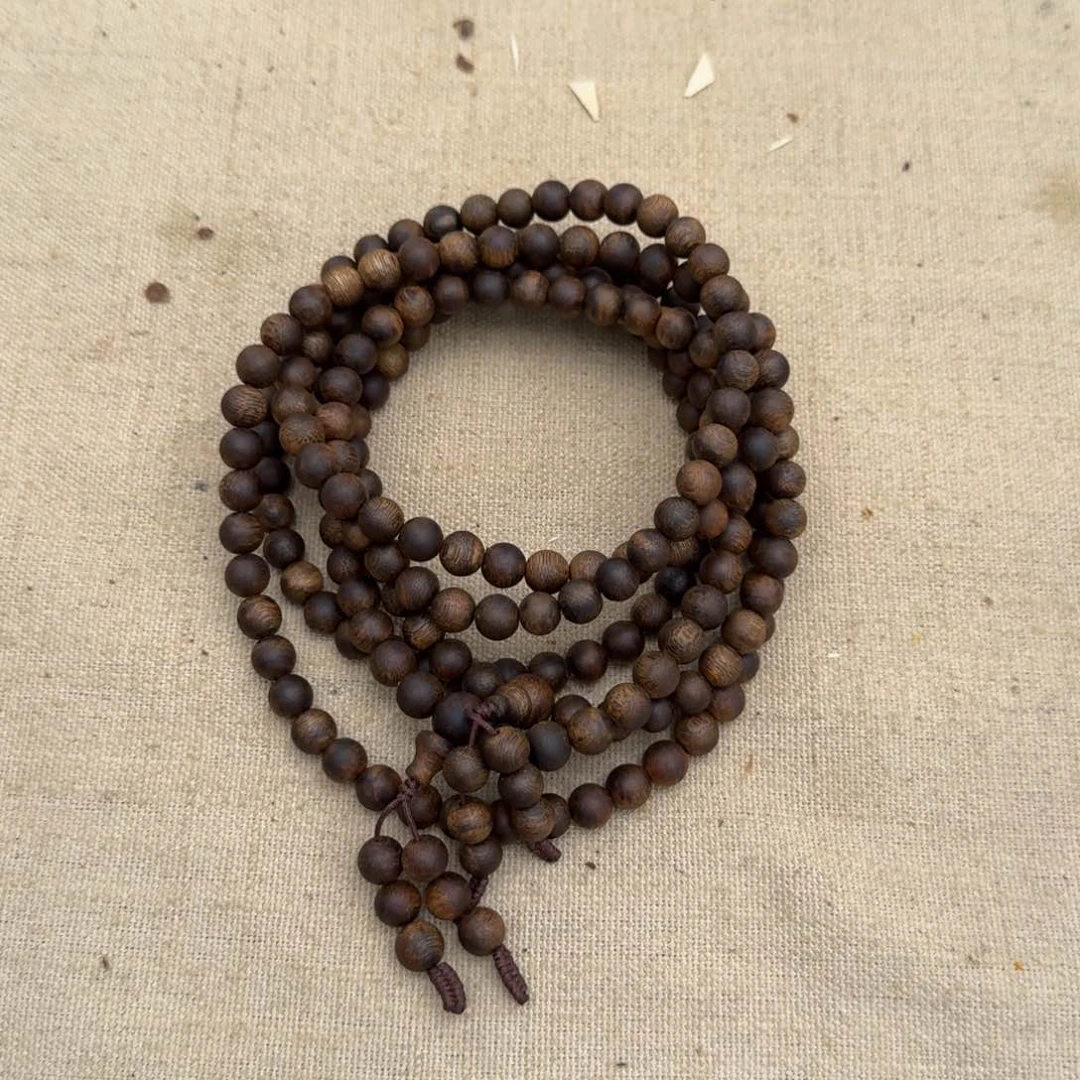 沉香手串绿奇楠沉香多圈约0.8多样性发一条