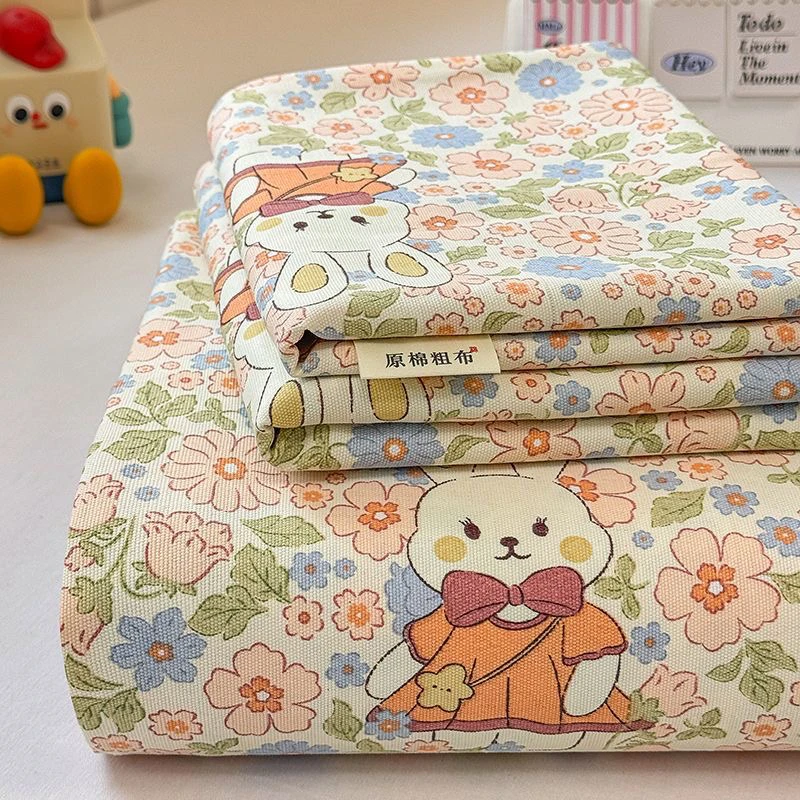 加厚老粗布三件套双人家用