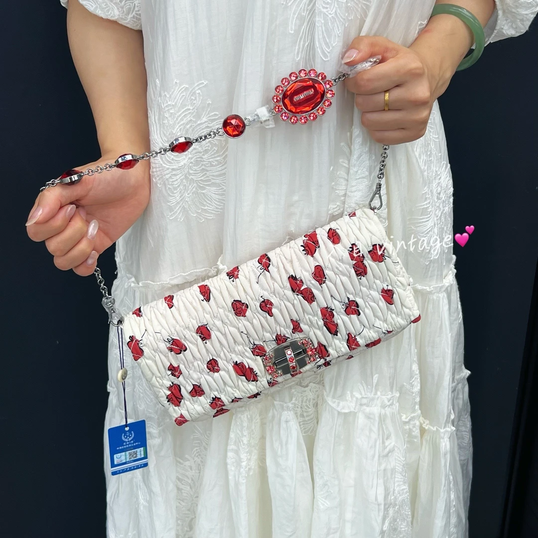 99新 MIU MIU/缪缪 入目 新款小草莓法棍包 46620