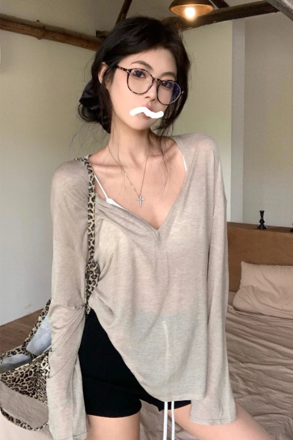 高级感方领打底衫女秋冬内搭