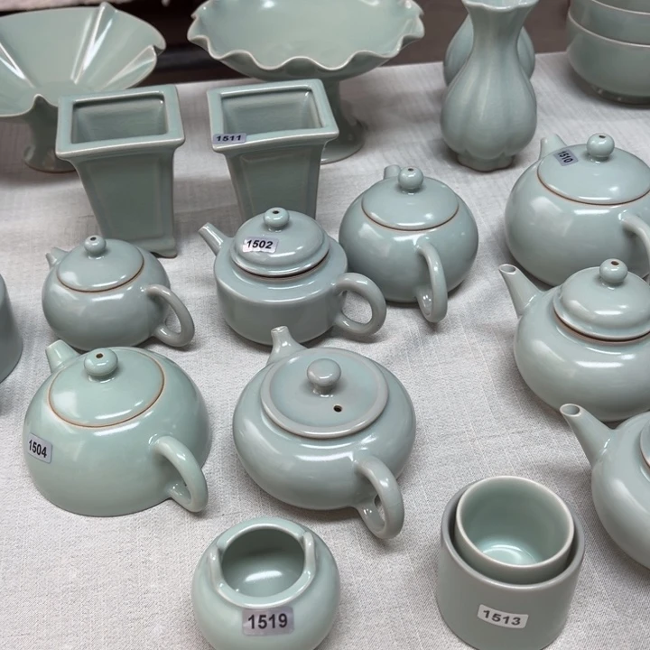 闪***星汝瓷定3 ，青鸾汝瓷原矿釉