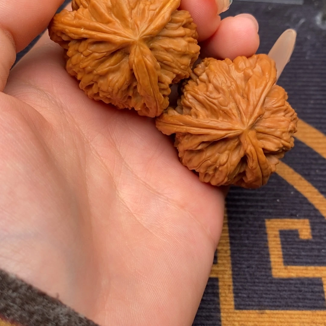 琉***仙把件文玩核桃白狮子