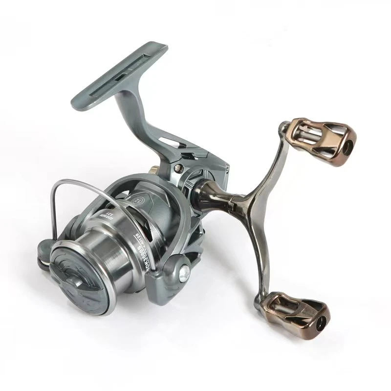 2纺车轮金属双摇臂路亚纺车轮路亚远投泛用轮