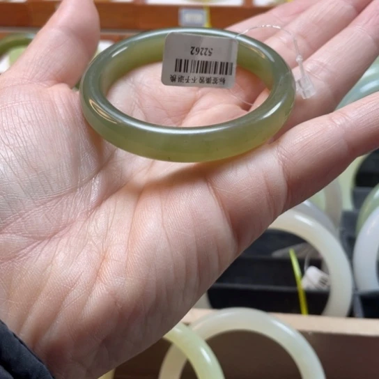 【闪购商品】和田玉手镯未镶嵌S***m50.7