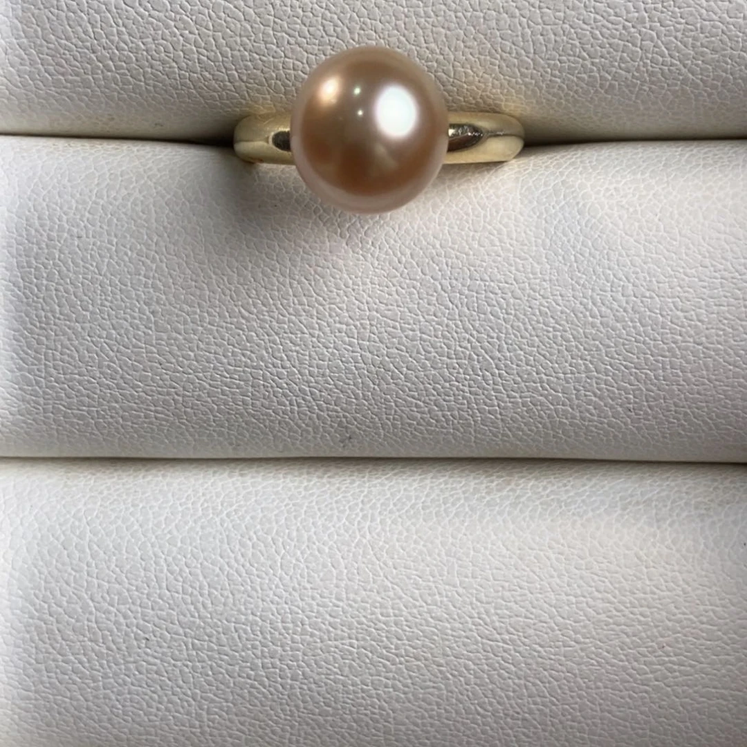 海水珍珠戒圈银S925镶嵌