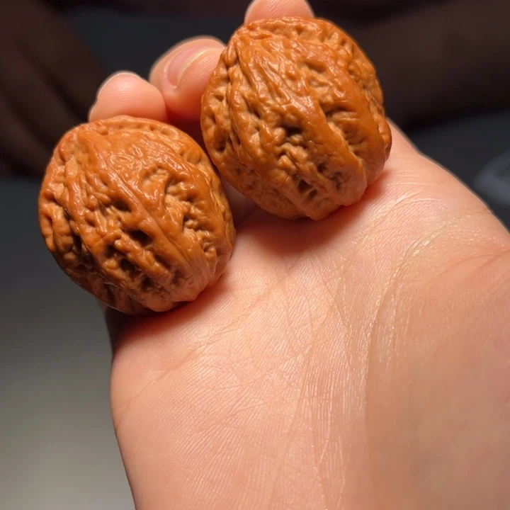 文玩核桃把件二爷帽229