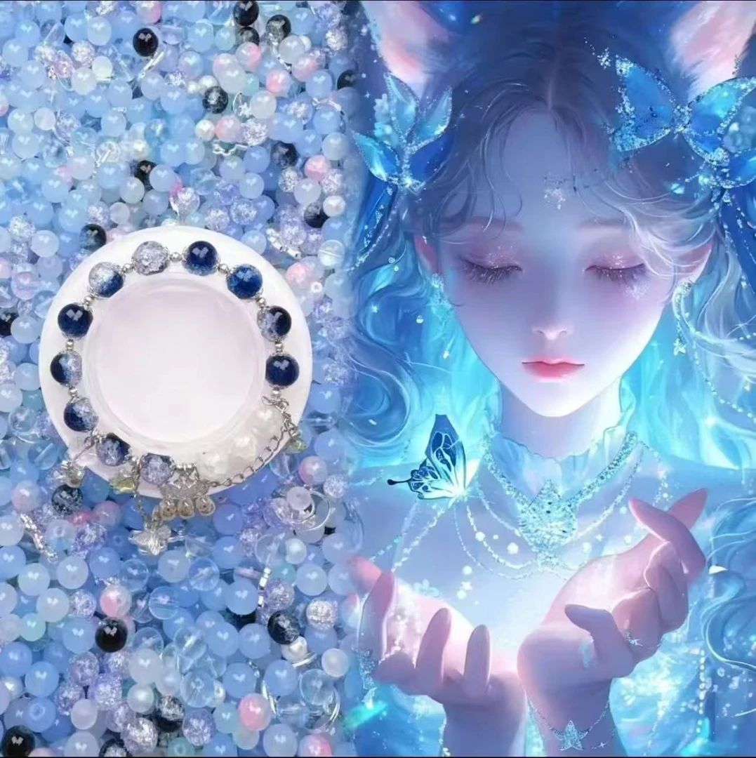 【原创色系 海神】超米嘟琉璃珠珠~diy串珠DIY琉璃珠呀