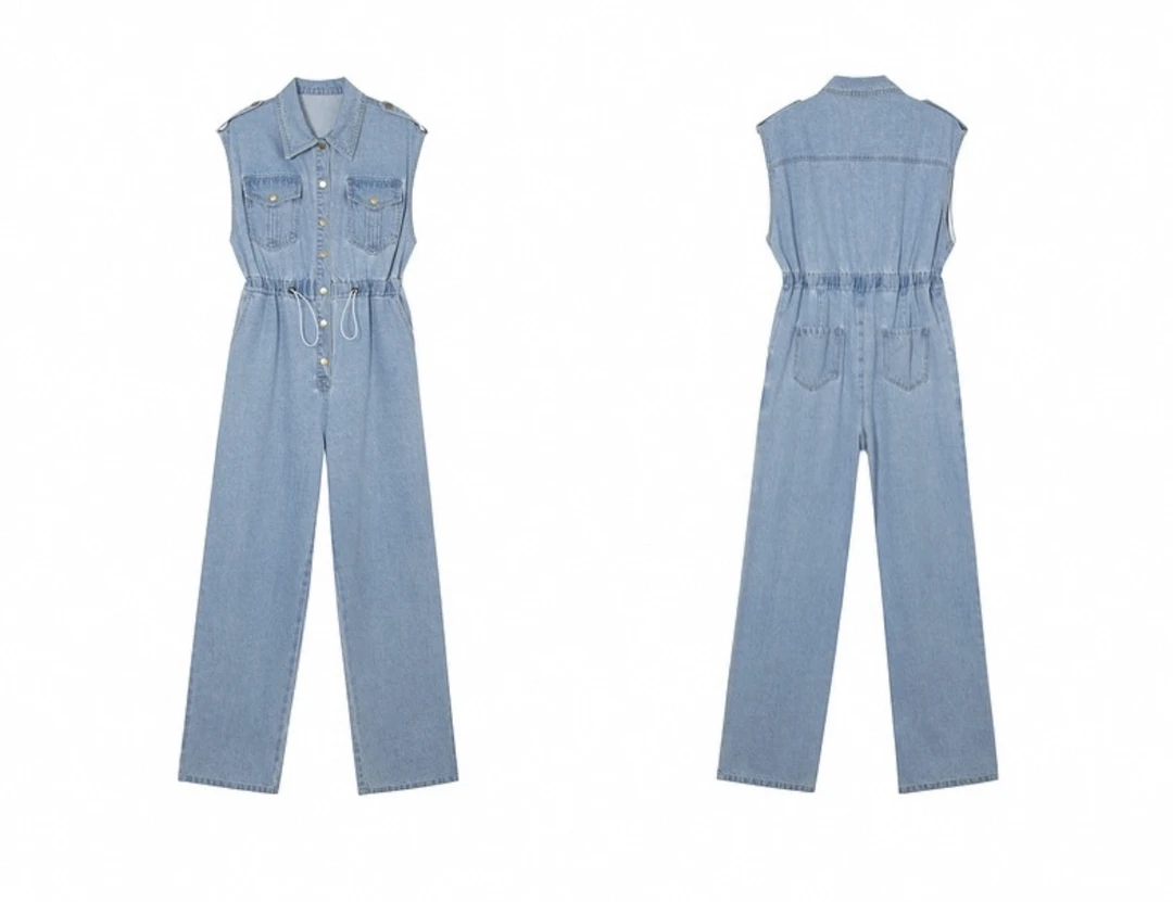 伊～春夏工装风连体裤