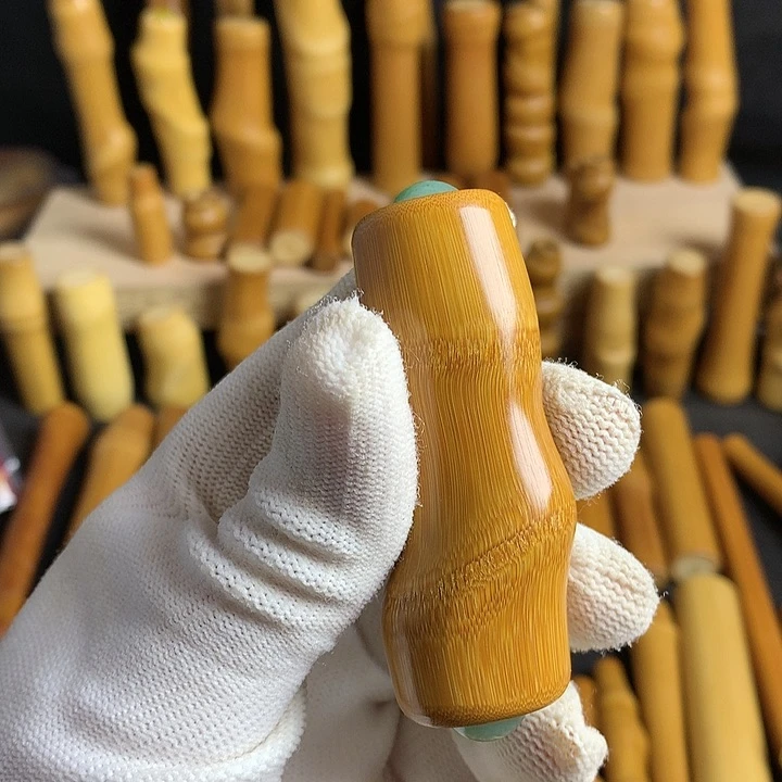 【闪购商品】凝*实心玉竹红皮转珠