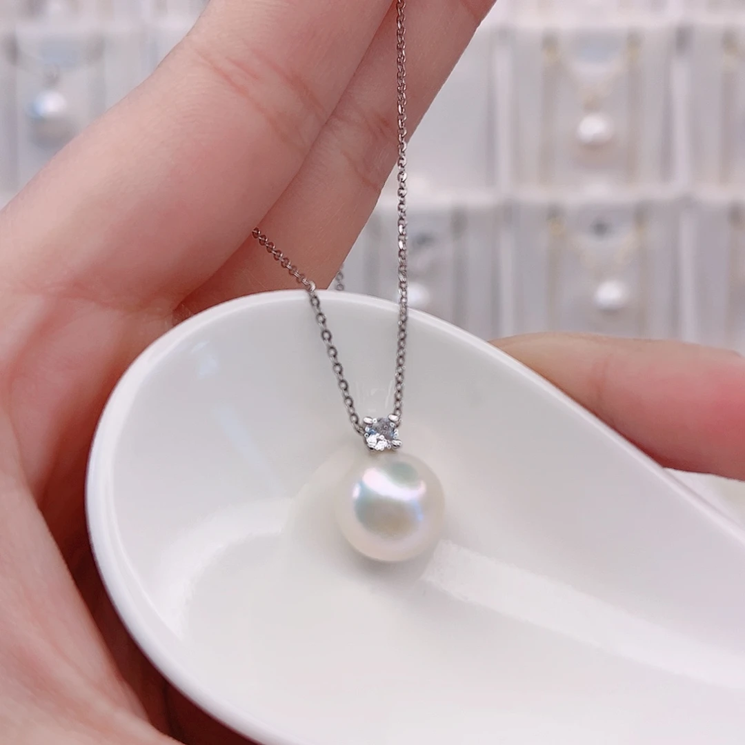 未镶嵌淡水珍珠吊坠(赠链)