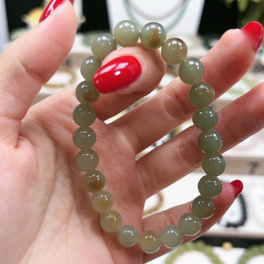 d***.和田玉未镶嵌手链