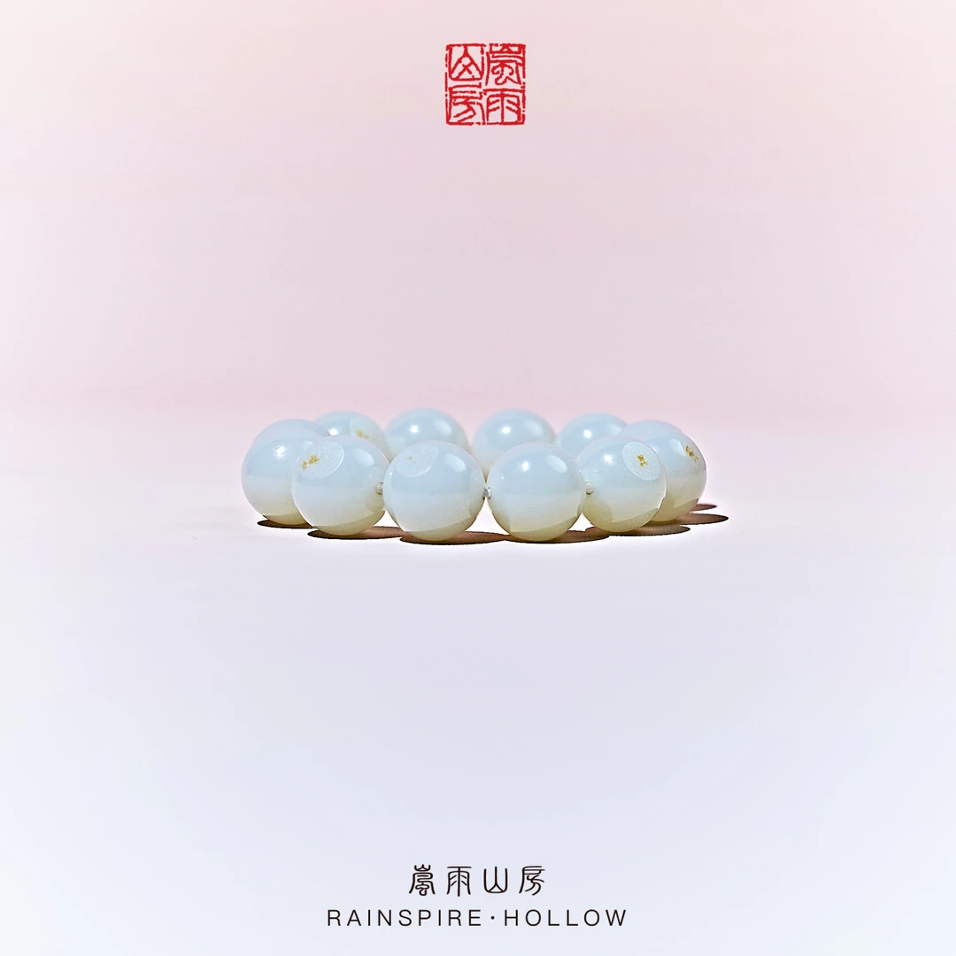 和田玉白玉 手串单圈 一级白  16mm