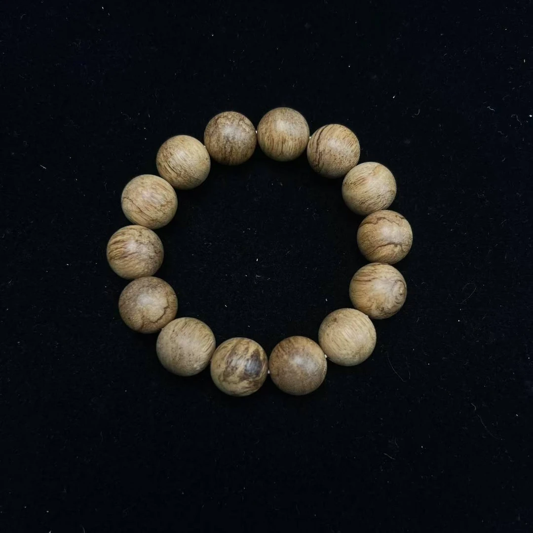 A6049 达拉干沉香虎斑纹老料大手串 1.6cm  22.4g
