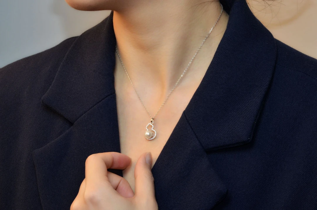 STELLA SHELL中式灵葫天然淡水珍珠S925银项链