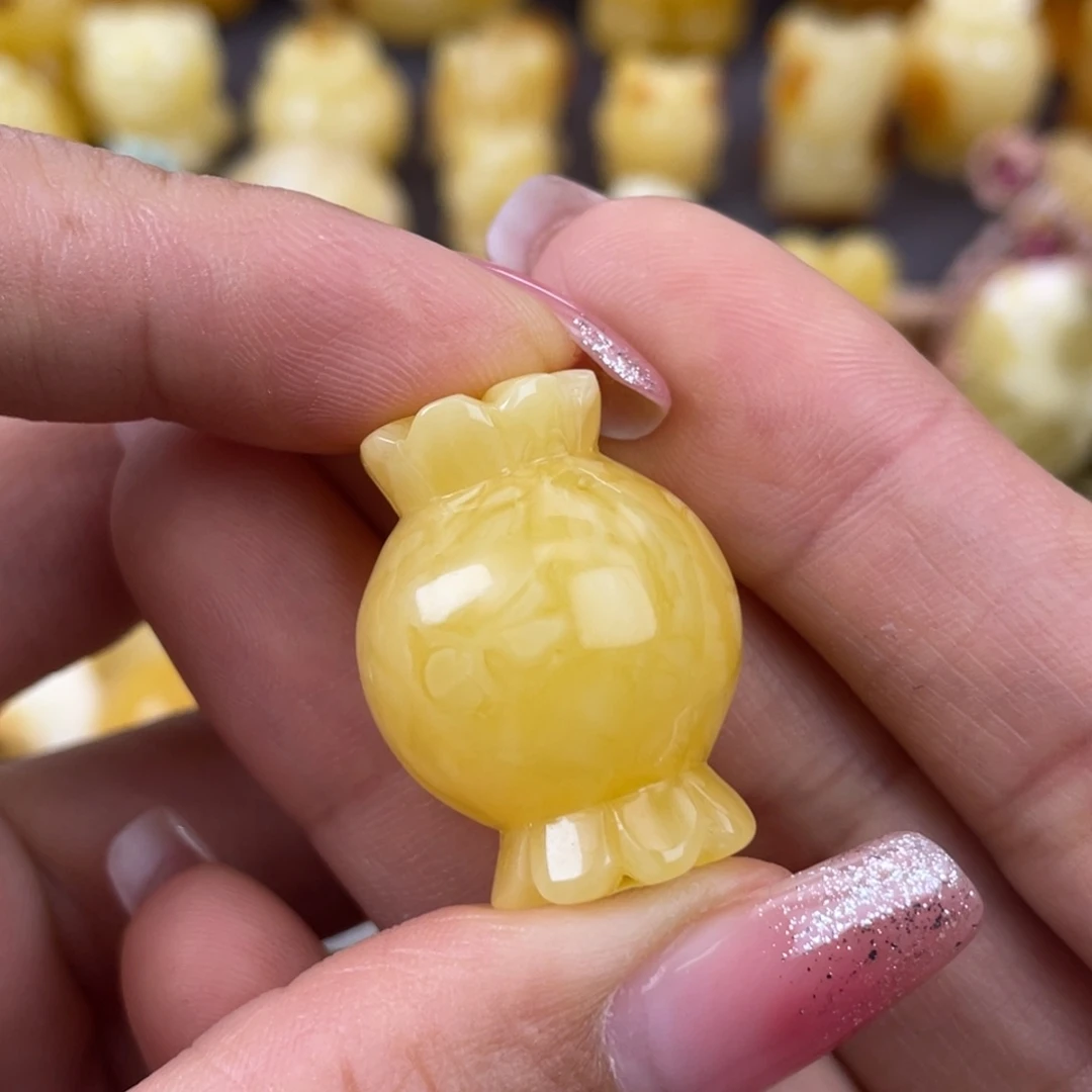 琥珀裸石未镶嵌蜜蜡