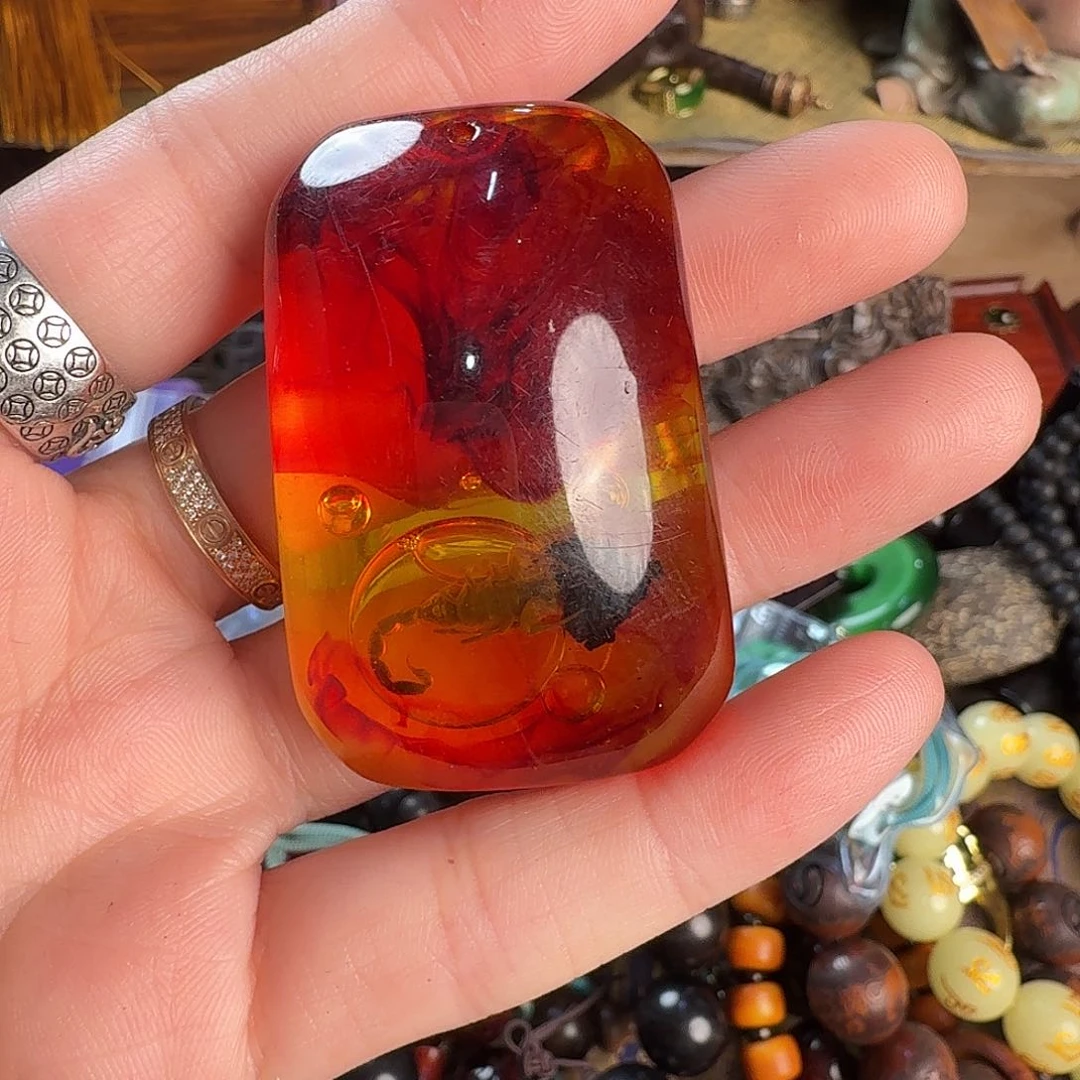 滴血莲花菩提吊坠