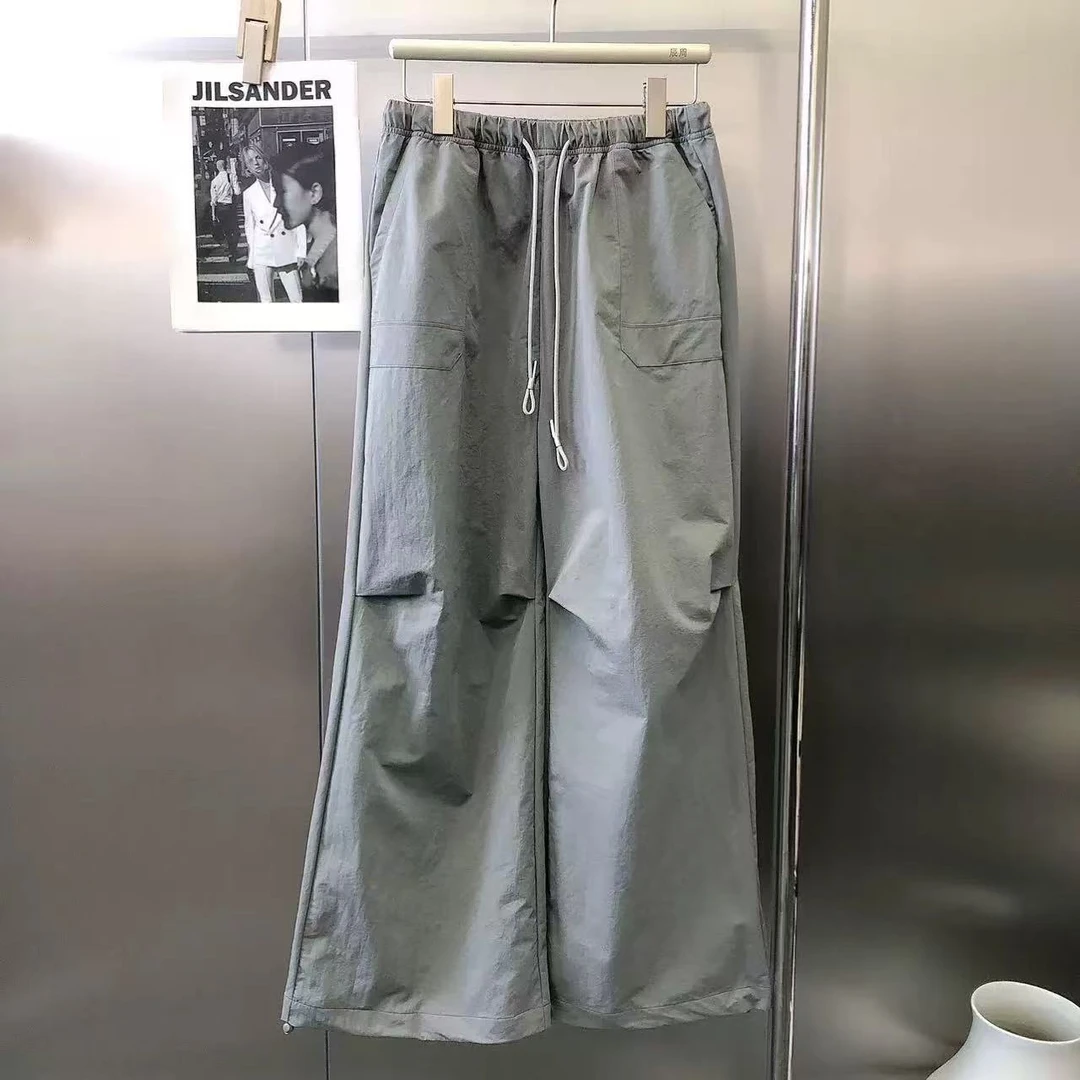 7118三炫家新款直筒运动潮流宽松工装裤