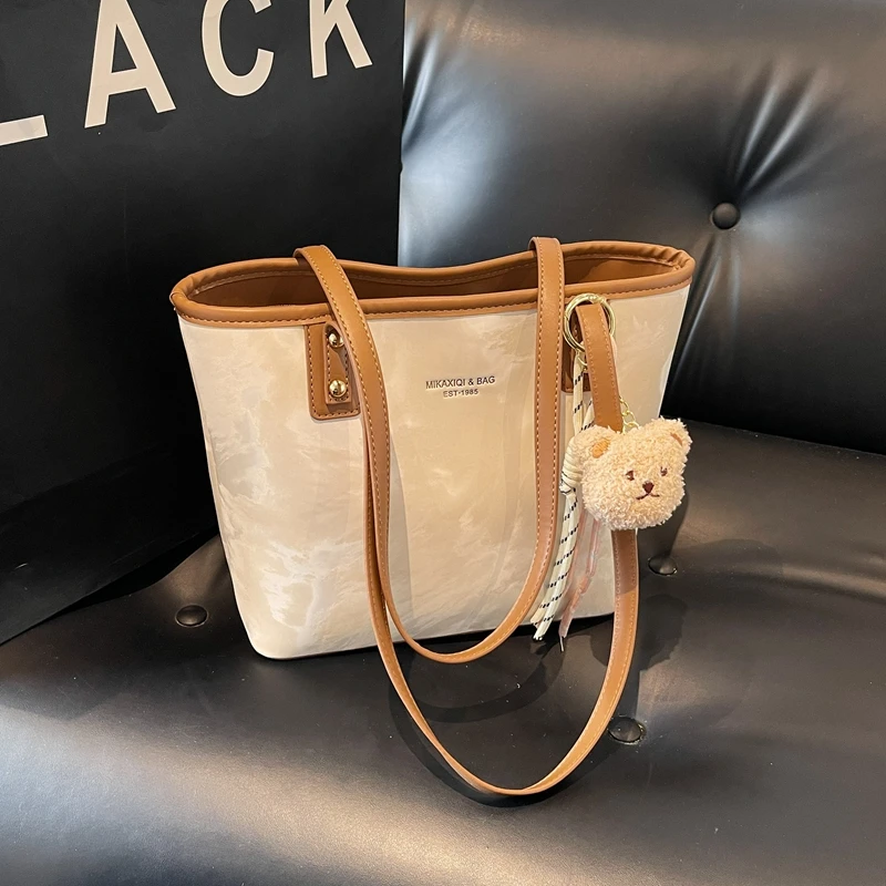 百搭法式洋气2025新款休闲大容量托特包包女士潮简约时尚包腋下包