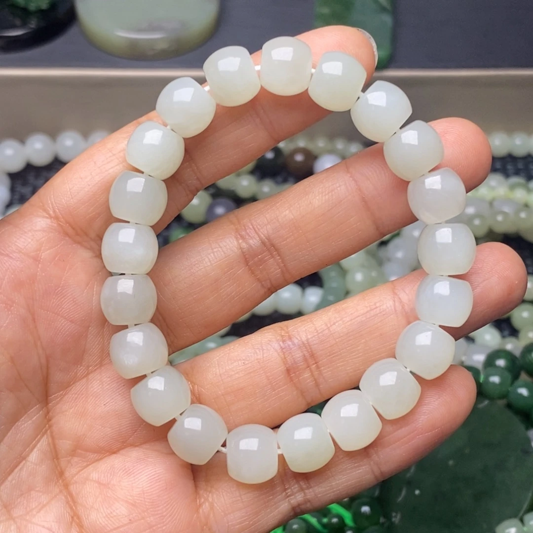 和田玉未镶嵌手链