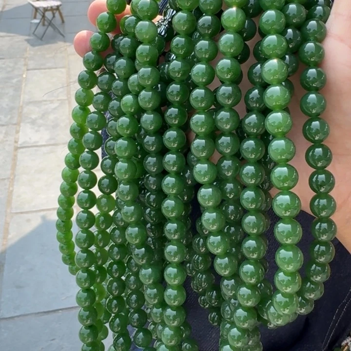 和田玉未镶嵌颈饰碧玉项链不管珠门总多样性拍一发一