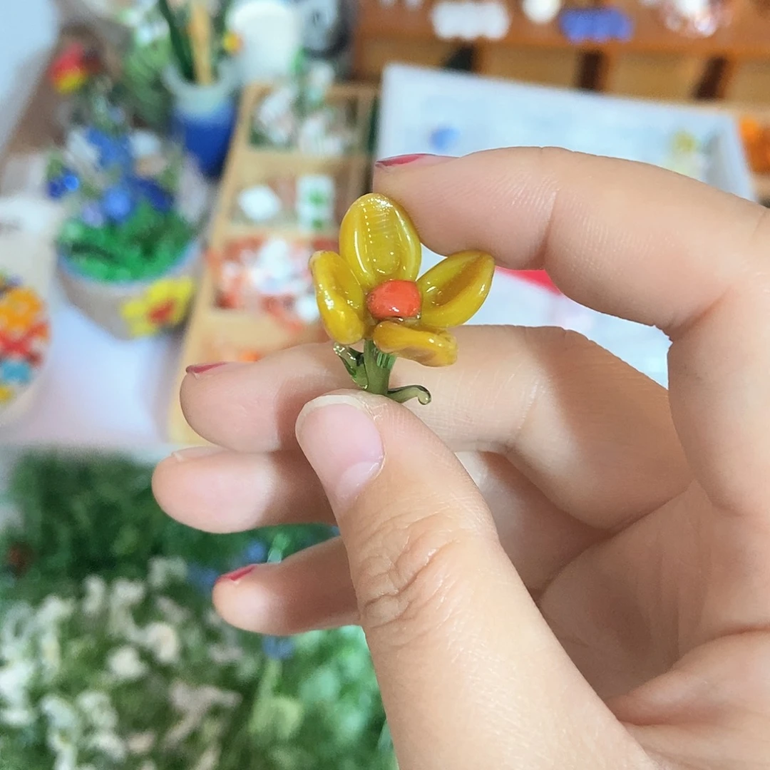 琉璃手工艺品饴*花花
