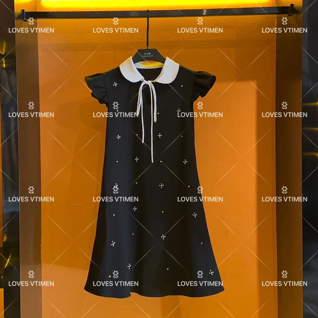 【vian专属】夏季设计师款气质碎花长袖显瘦高级感连衣裙LOVES-A993