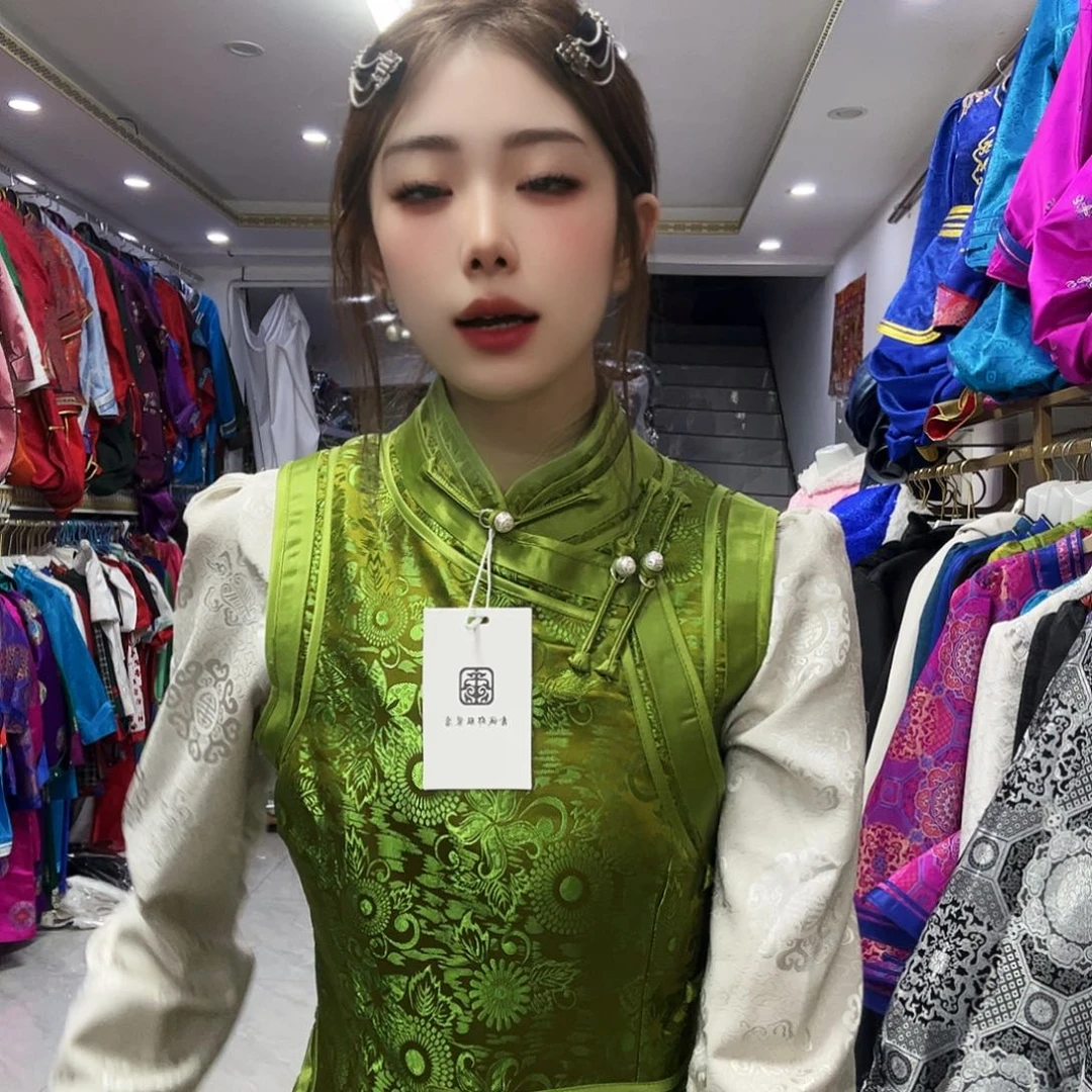 闪电购牛油果绿马甲2XL