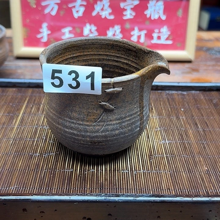 纯手工制作粗陶茶具