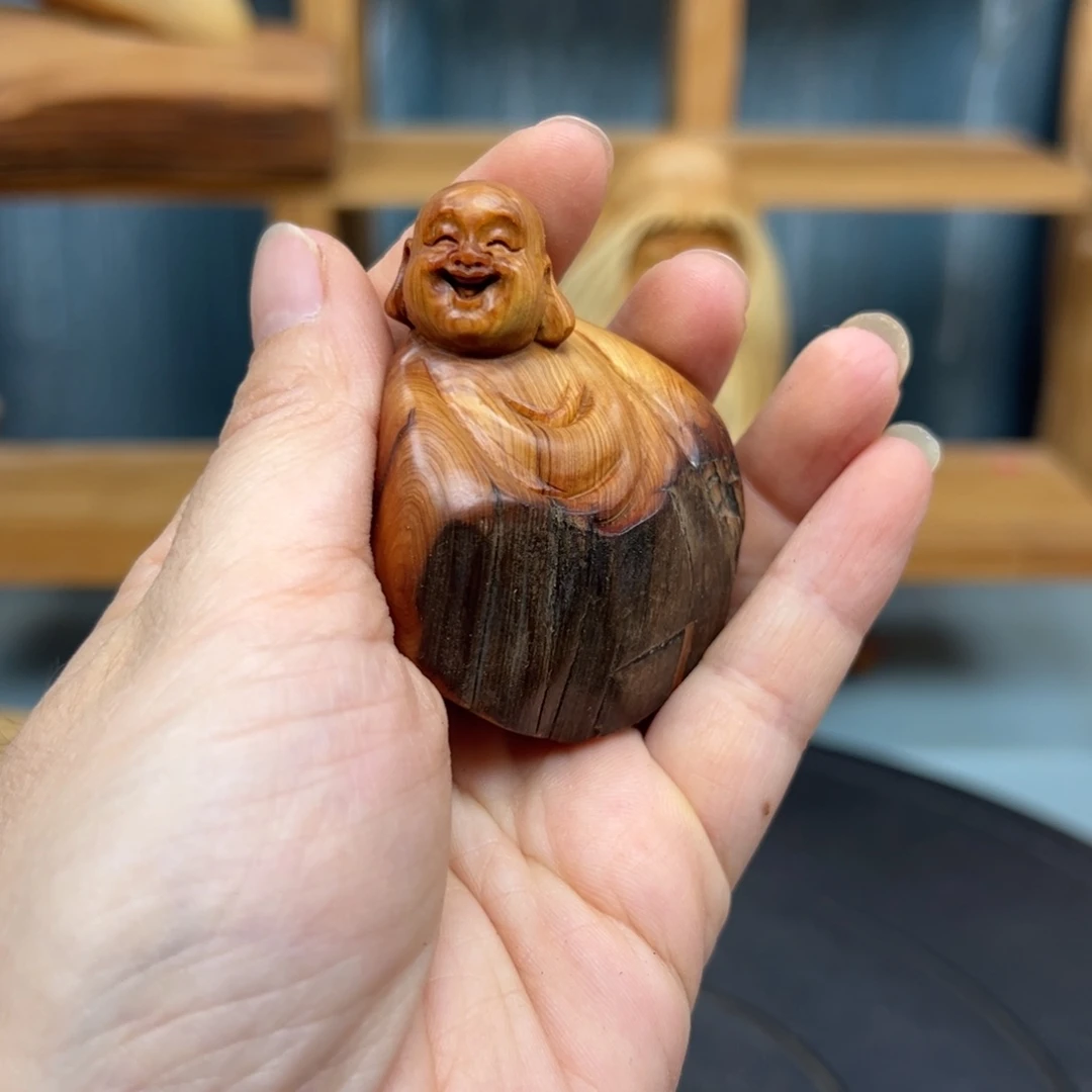 木崖柏木摆件手把件
