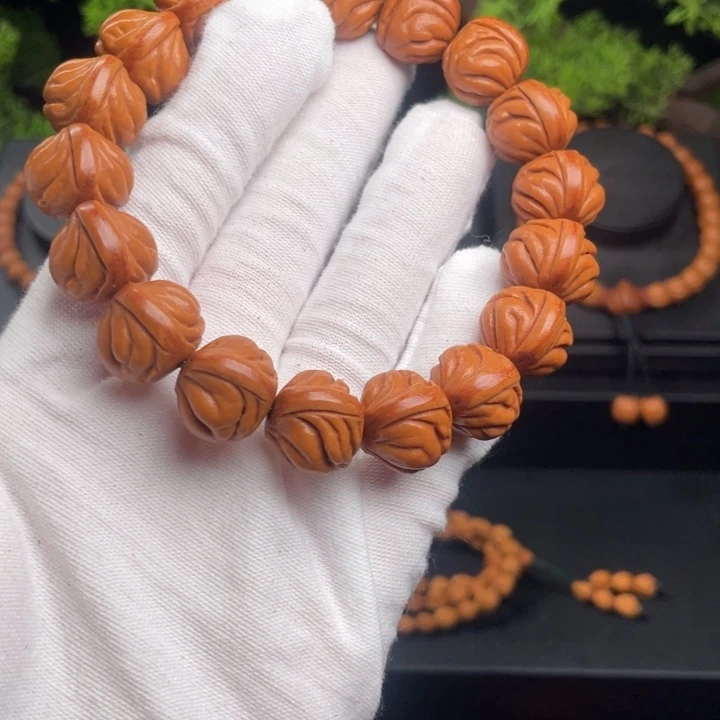 ༺***༻木质类精品桃核单圈