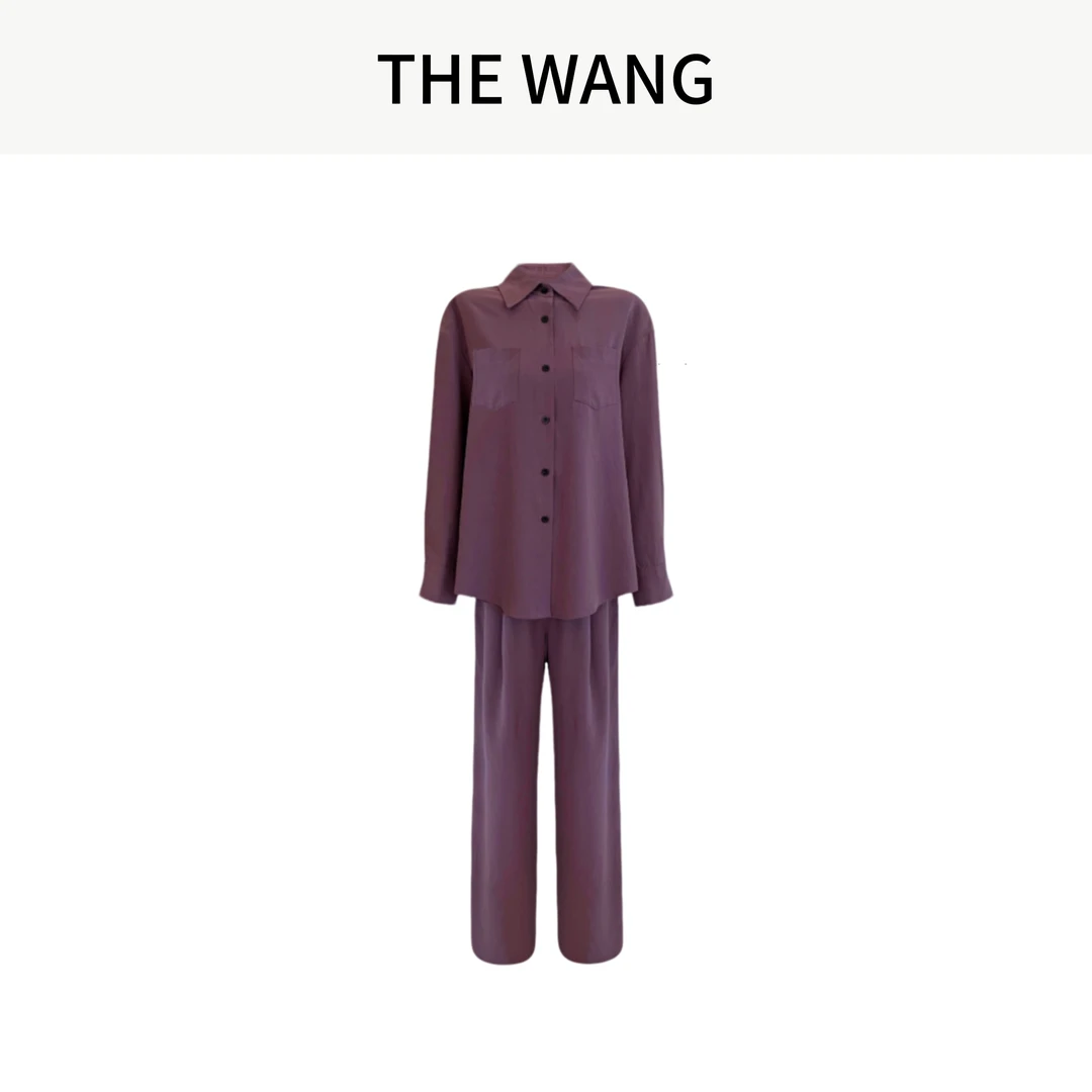 THE WANG 乌梅日记 设计师款露背绑带套装