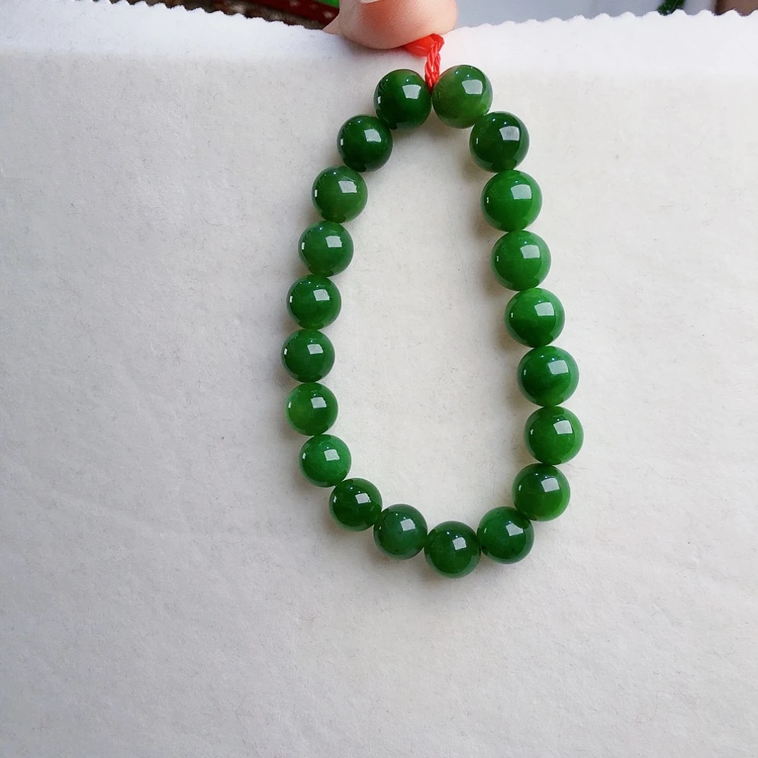 和田玉（碧玉）手链未镶嵌5