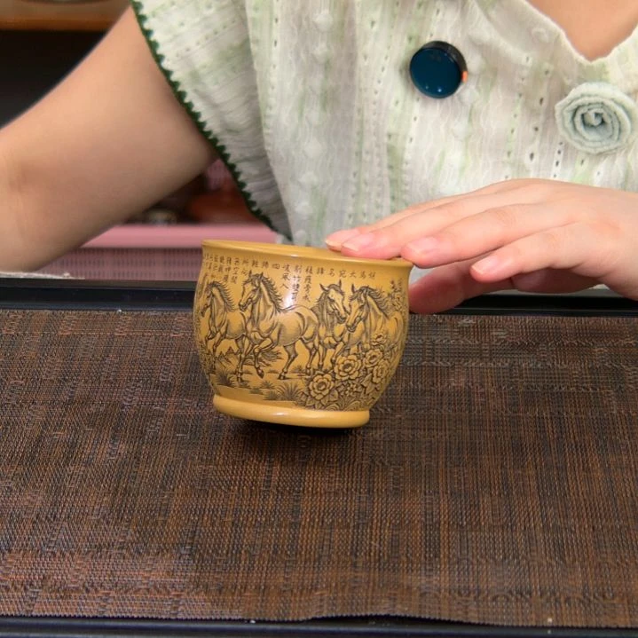 茶杯紫砂高货放漏