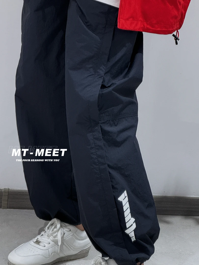 250012亲子透气网眼速干空调裤宽松束脚休闲裤潮流百搭