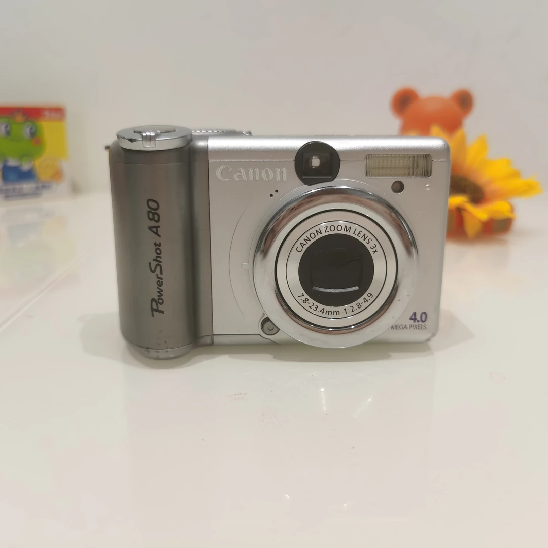 95新 Canon/佳能 A80珍藏款 屏幕可反转自拍 5号电池自备 No退换