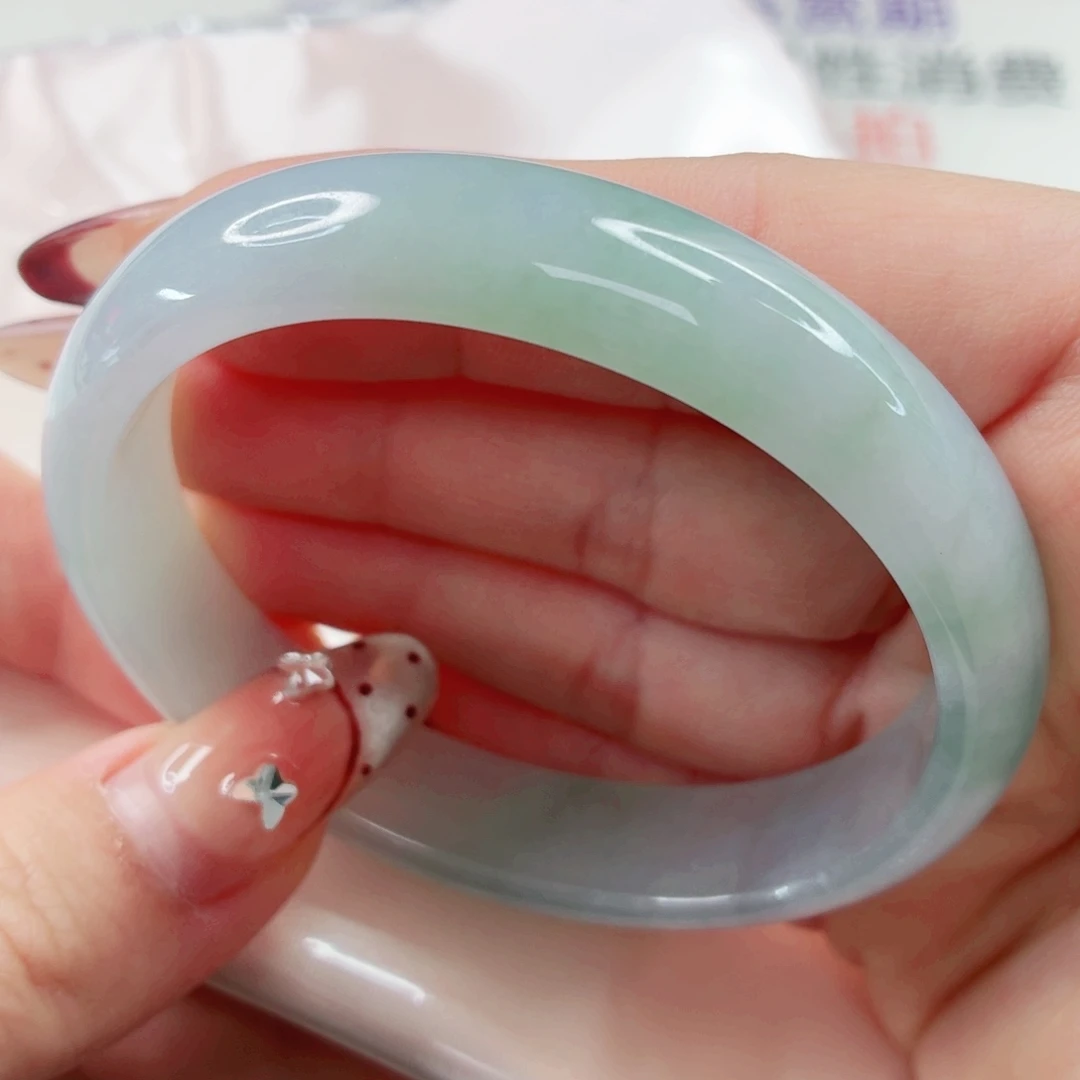 翡翠未镶嵌手镯58.3x591