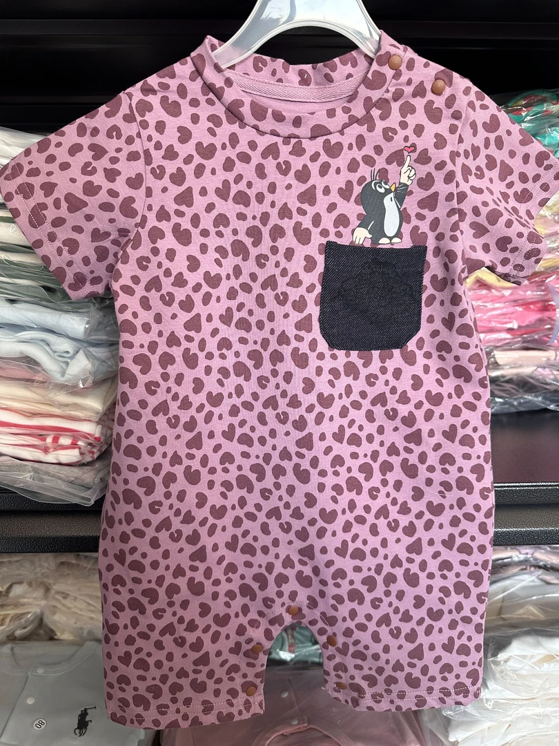 {豹纹鼹鼠}连体爬服可爱宝宝百搭洋气韩版婴儿