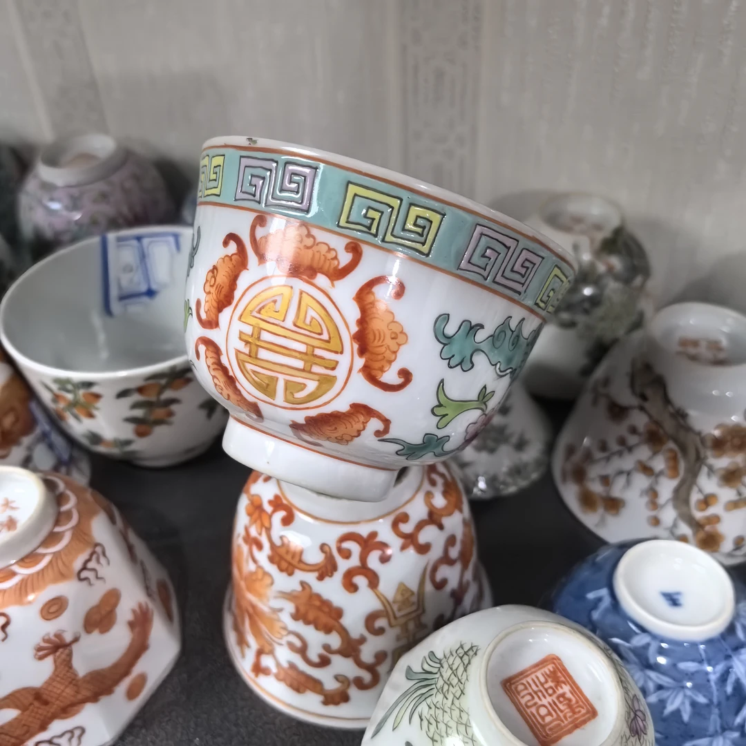 纯手工手绘小杯子