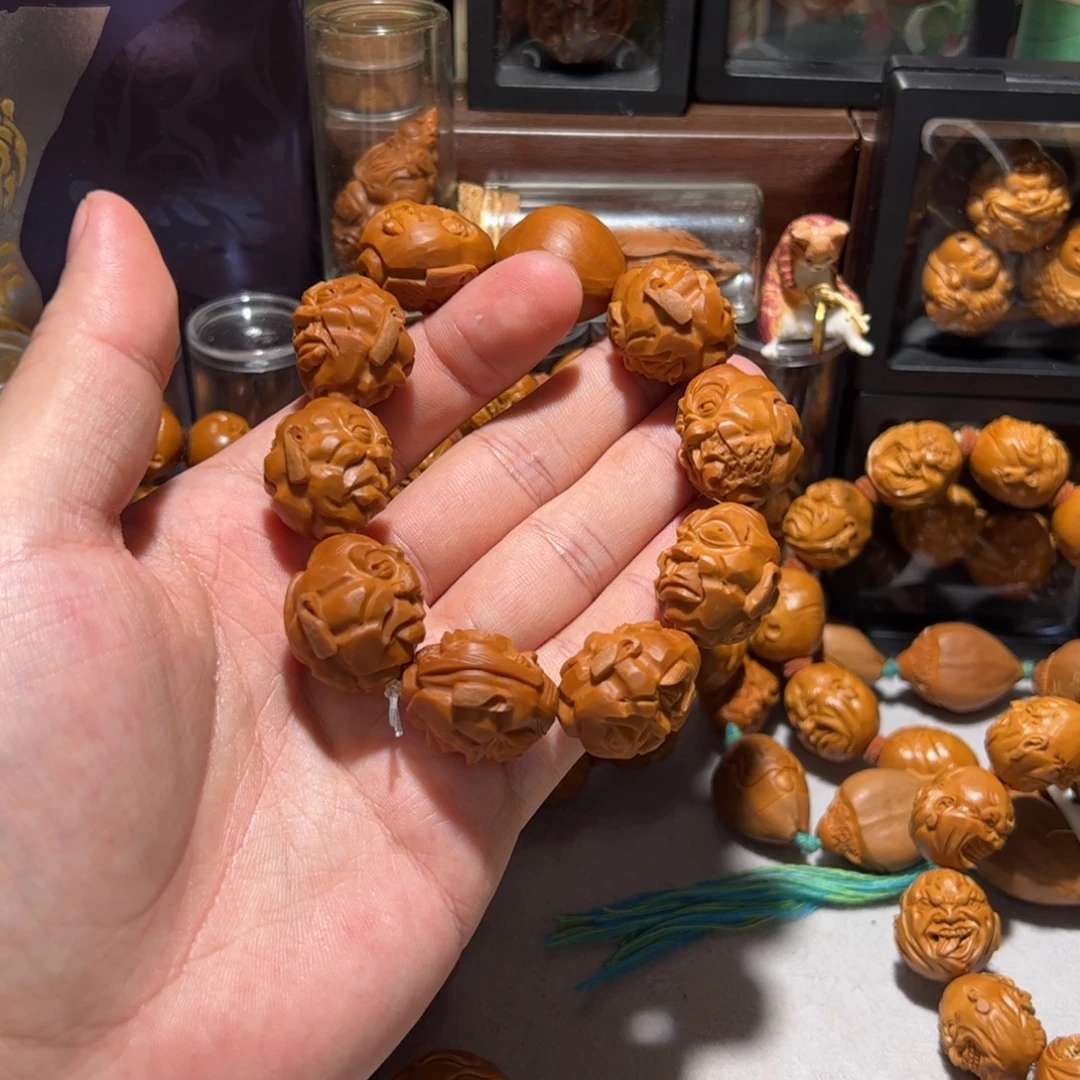 .***.手串/手链橄榄核手工十八罗汉