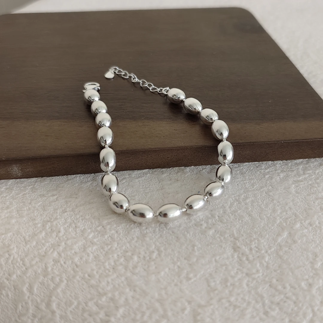 925银银制品 大米珠手链/高级百搭好看时尚小众ins风贵气气质个性