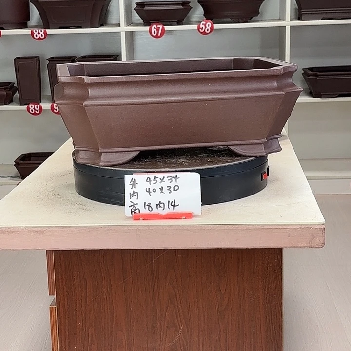 紫砂花盆大切角大