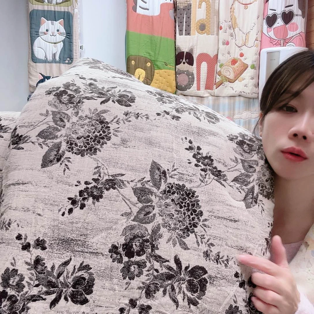 棉孤品双层纱被子150:200