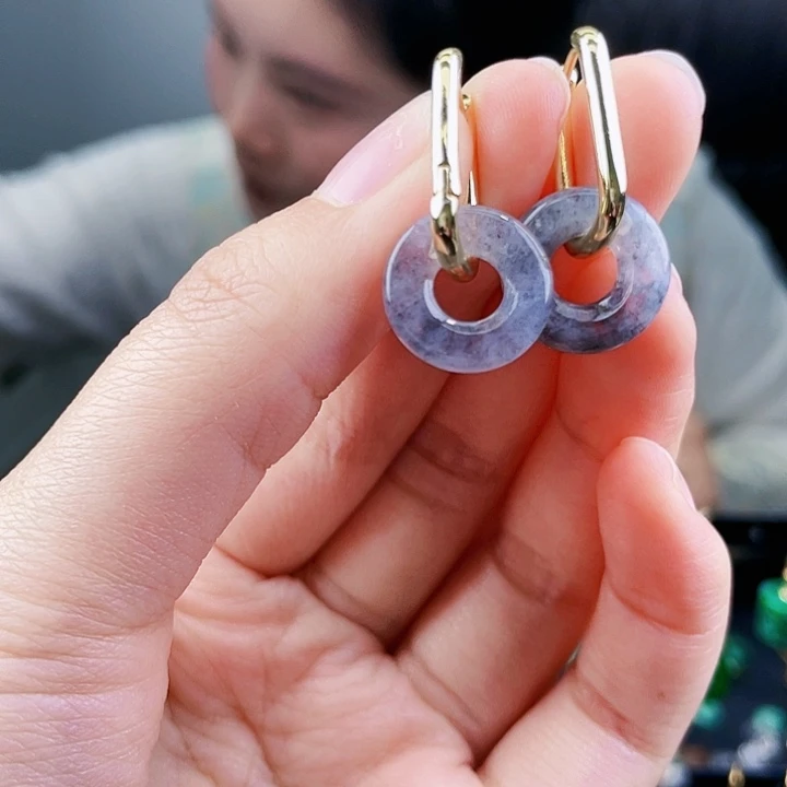 翡翠耳饰未镶嵌饰品